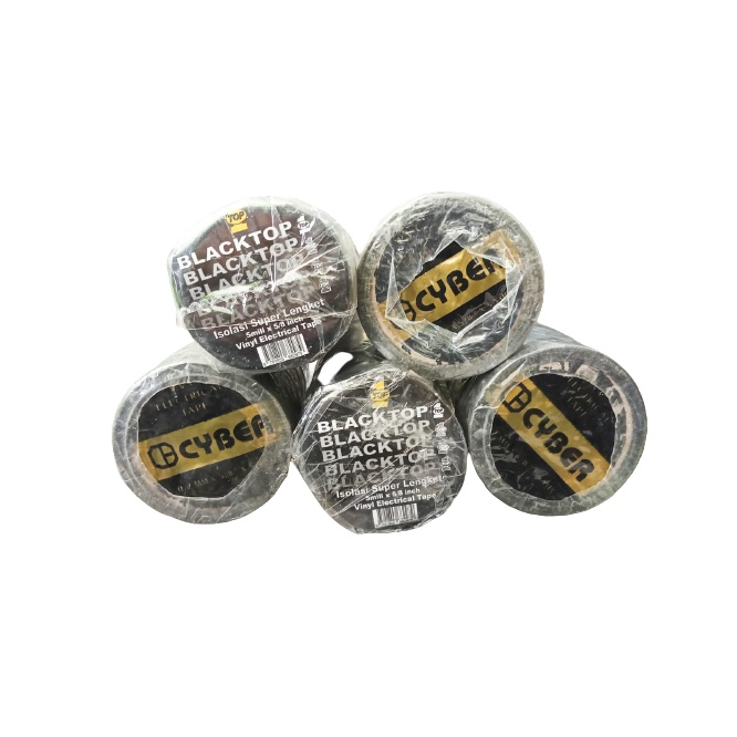 

SOLASI/ISOLASI/SELOTIP Hitam Kecil merk Blacktop/Cyber