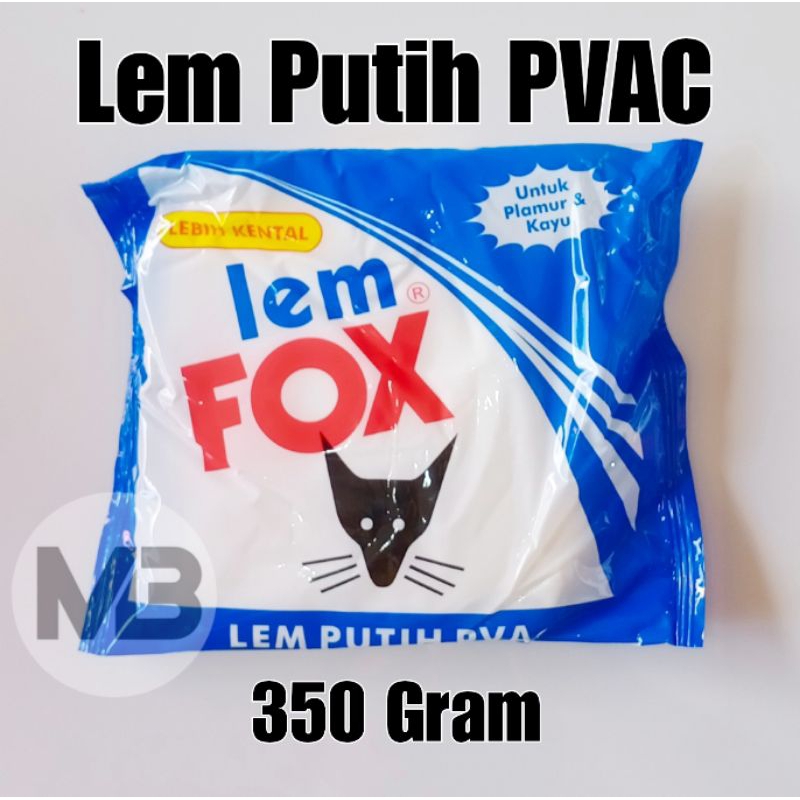 

Lem Putih PVAC FOX 350 Gram l Lem Kayu Plamur Serbaguna