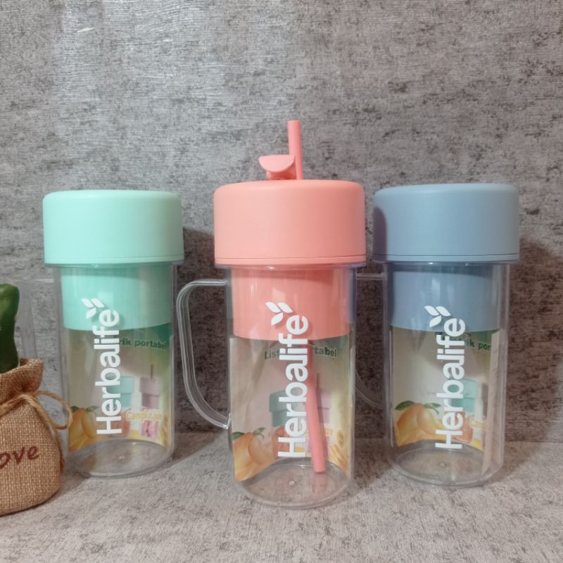 Blender Portable HLF Mini 420ml Juicer Portable 6 Pisau Listrik USB Juice Blender Buah