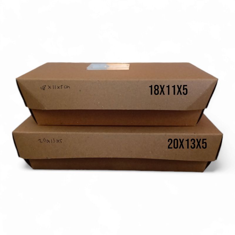 

Lounch Box Paper kraft Coklat Laminasi ukuran M,L