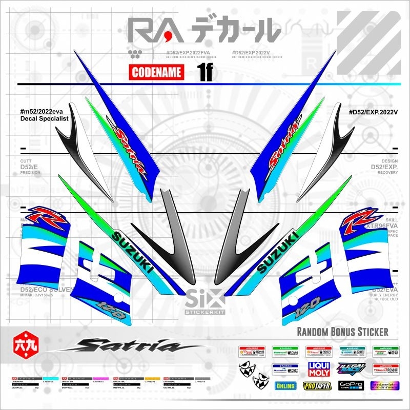 STRIPING SATRIA HIU /STICKER SATRIA HIU