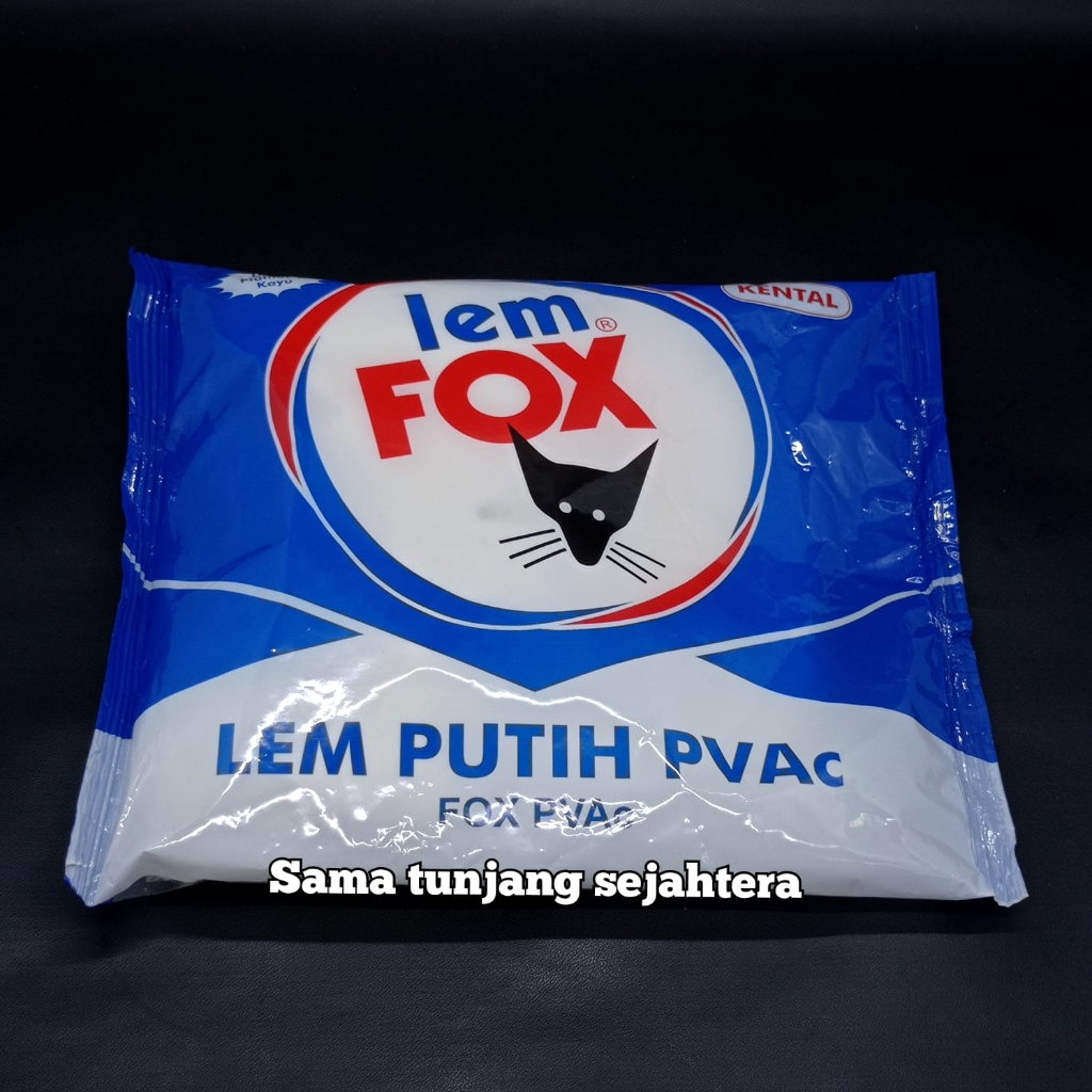 

FOX LEM PUTIH PVAC KANTONG 600 GR (UNTUK PLAMUR & KAYU)