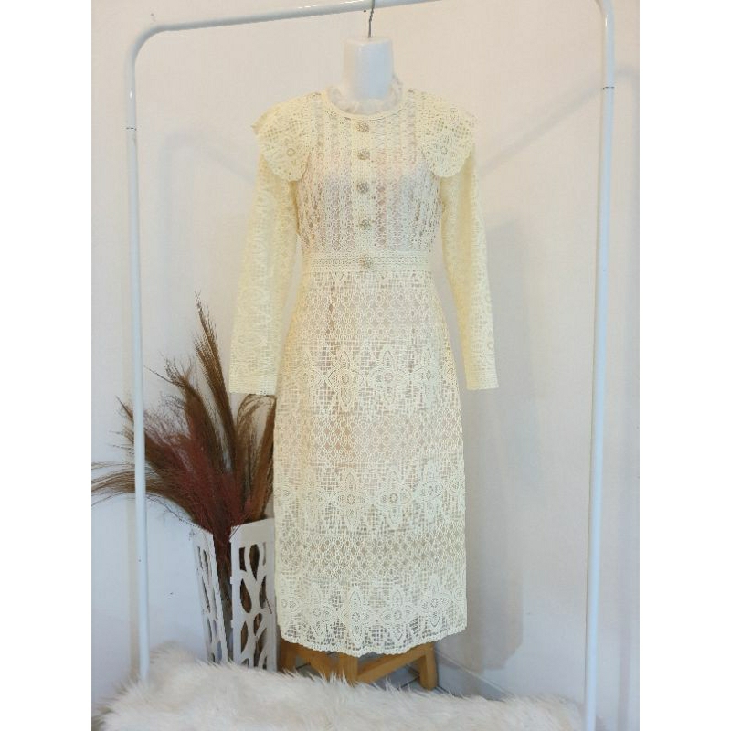 Dress Brokat Orange Juice Bangkok