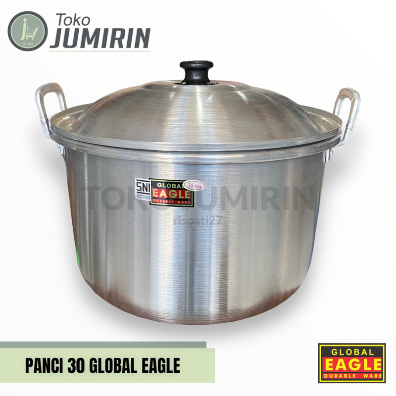 Panci Aluminium 30 cm Eagle (FREE BUBBLEWRAP DAN KARDUS)