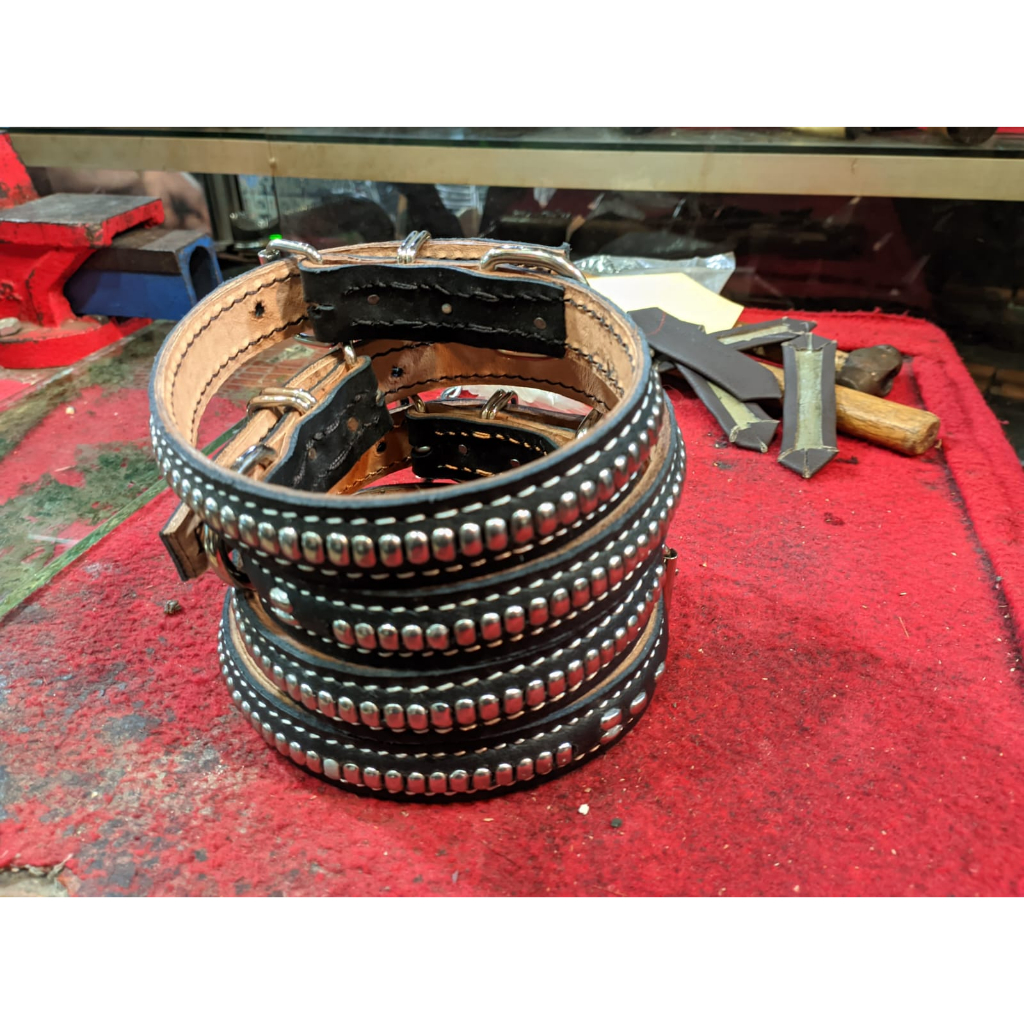 Kalung Collar Anjing Kalung Anjing Kulit Asli Kalung Tuntun Anjing