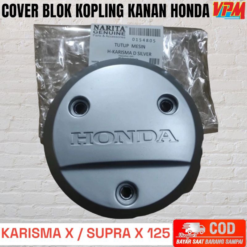 tutup cover blok bak kopling mesin kanan karisma dan supra x 125