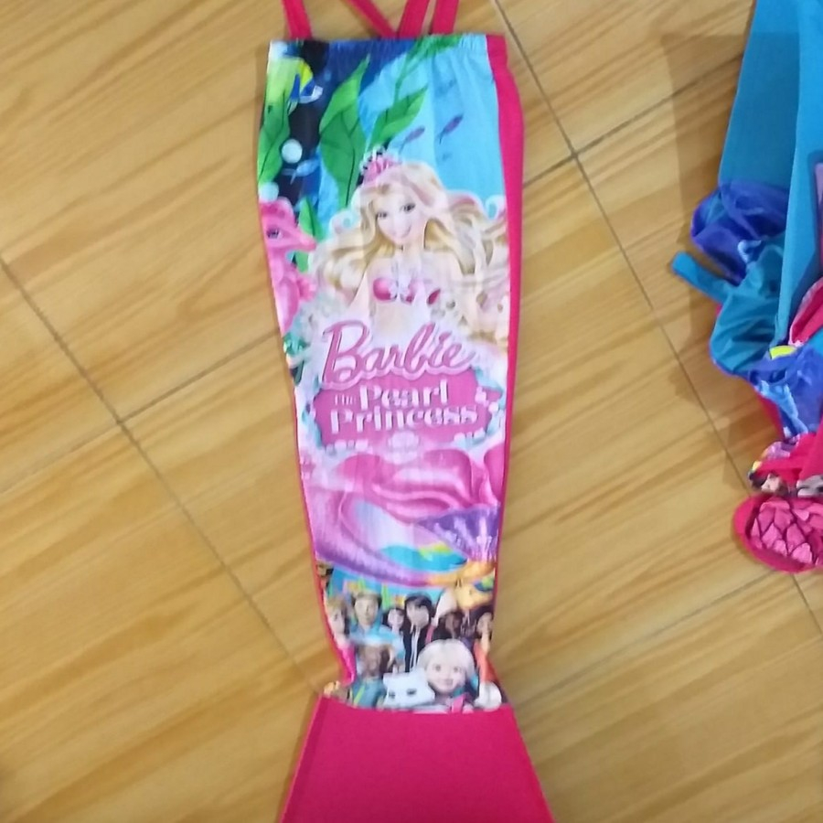 Baju Kostum Renang Mermaid / Putri Duyung Anak Motif BARBIE Bagus