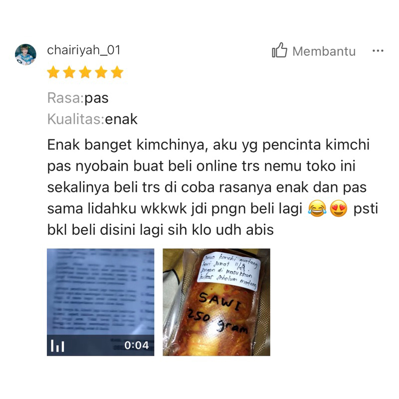 

XMASTER KIMCHI SAWI FRESH 1 KG(KHUSUS PULAU JAWA).