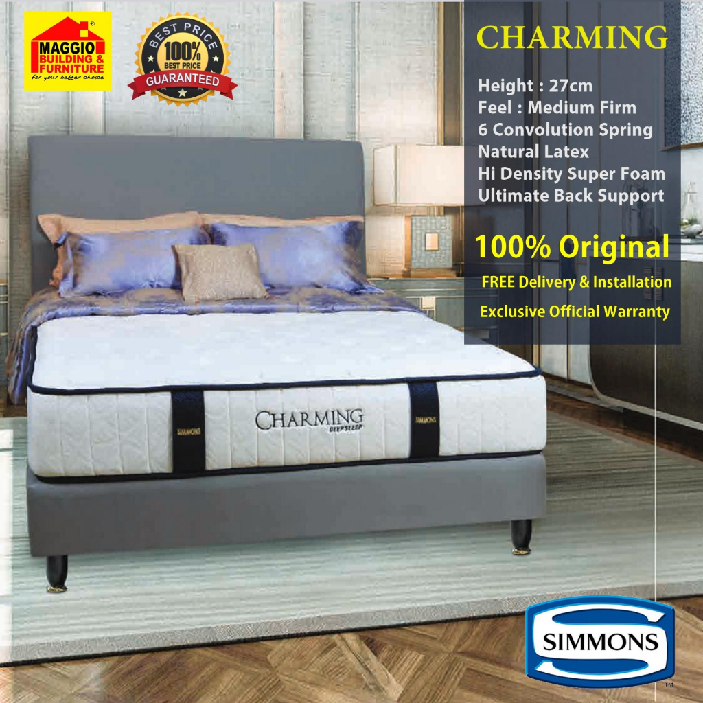 KASUR SPRINGBED SIMMONS - KASUR CHARMING - SIMMONS