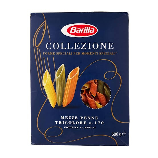 

Barilla Mezze Penne Tricolor pasta italia