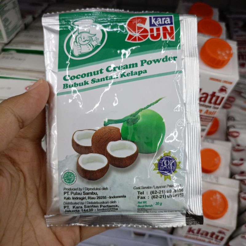 

Sun Kara Santan Bubuk Santan Kelapa Instan | Coconut Milk Powder 20gr