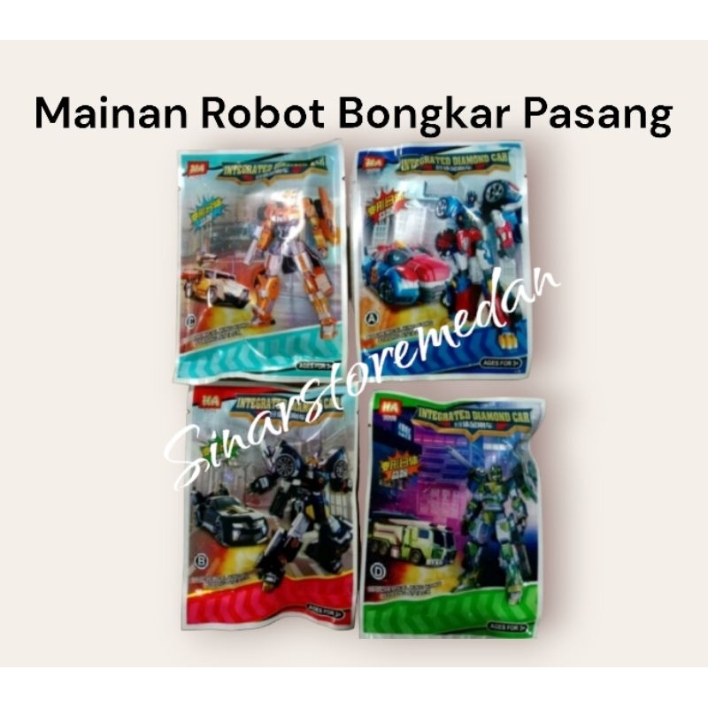 SS.Medan Mainan Anak Bongkar Pasang Robot Kecil