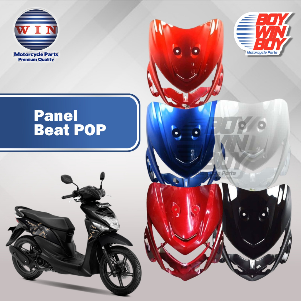 Tebeng Cover Lampu Depan Panel Beat Pop. Panel Beat Pop Merk Win