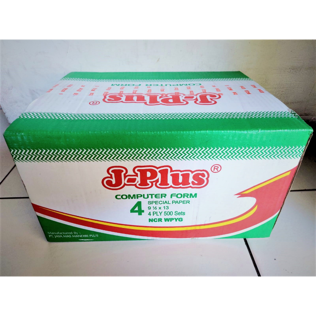 

Continuous form J-Plus 9,5 x 13 UTUH 4ply WPYG rangkap 4