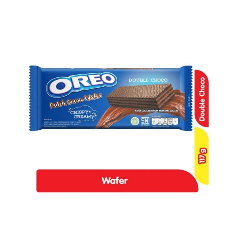 

Oreo Wafer Double Choco dan Choco Vanilla 117Gram