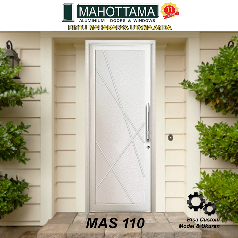 Pintu Aluminium Rumah Utama Kamar Tidur / Mandi 90 x 215 Bisa Custom Ukuran Almunium Doors MAS110 - 