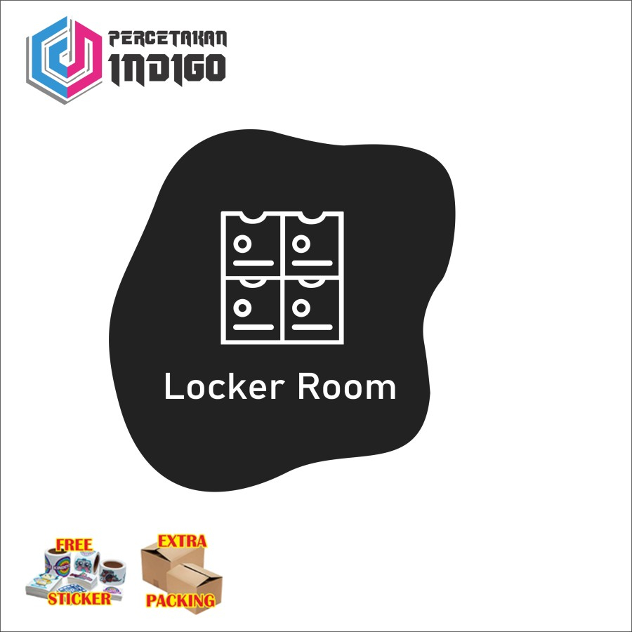 

papan akrilik acrylic persegi loker room