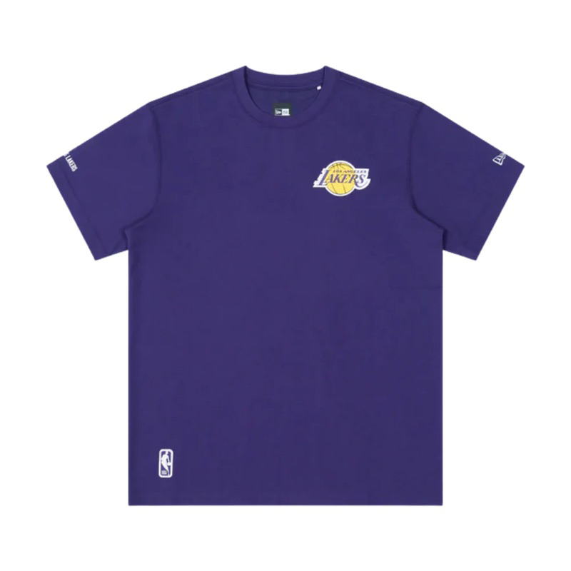 t shirt newera los angeles lakers purple short sleeve original
