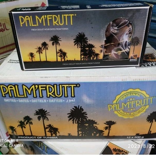 

kurma palm fruit tunisia tangkai import 12x500 gr perkarton asli original