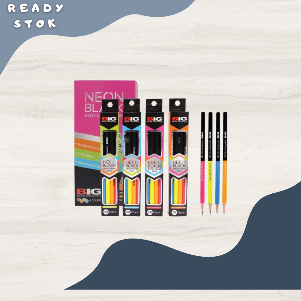

Pensil 2B / Pensil / Pensil Neon Black 9203 BIG / Pensil Neon Black (PCS)