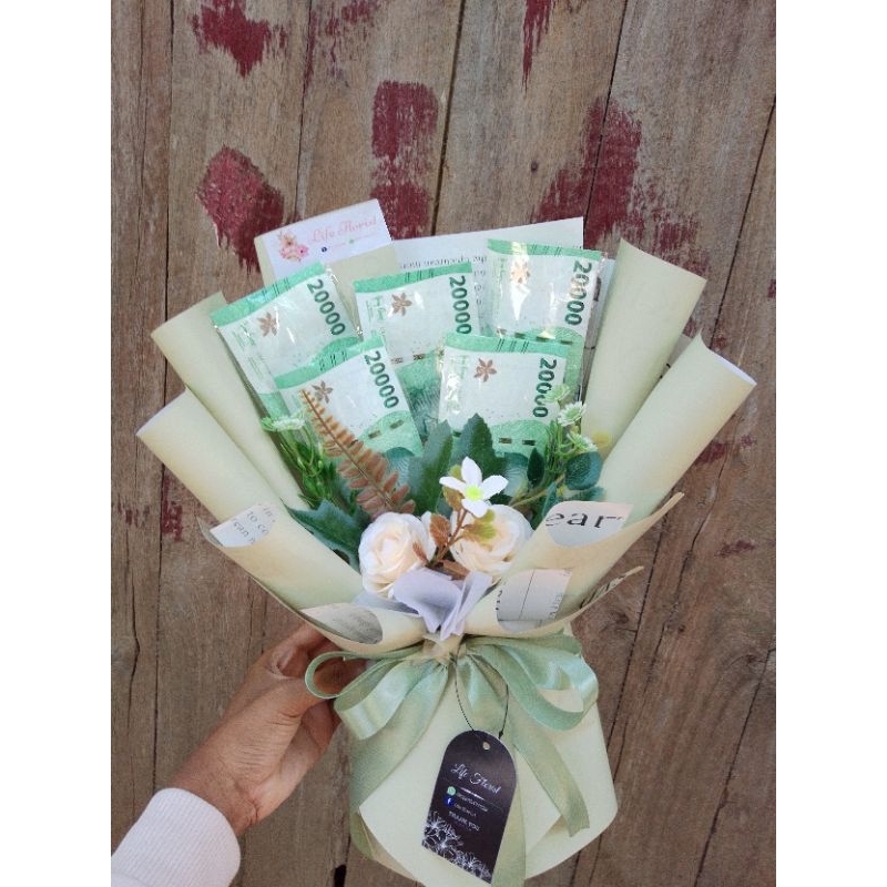 

buket uang kosongan 5 lembar