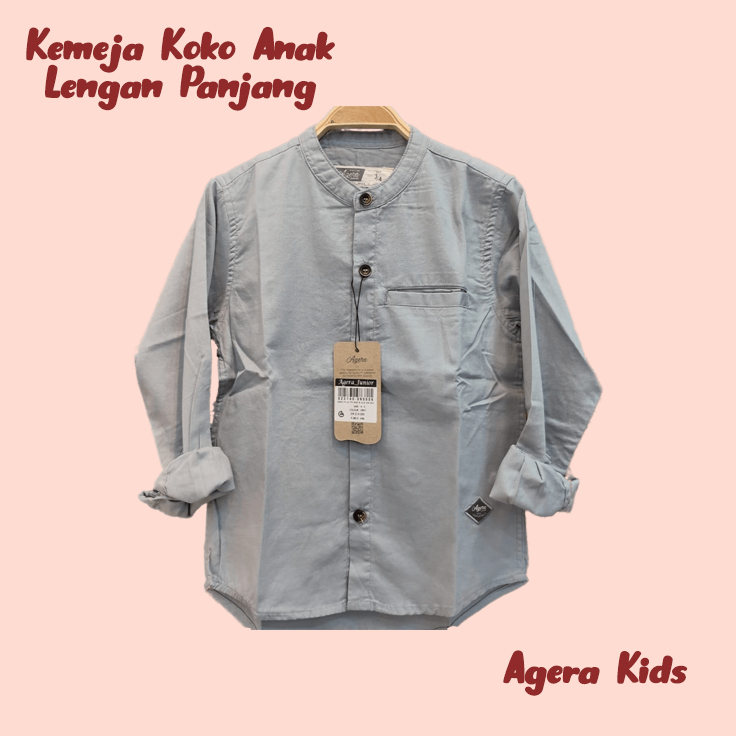 KEMEJA KOKO ANAK LENGAN PANJANG - KEMKO ANAK AGERA KIDS - KEMKO AGERA ANAK LENGAN PANJANG