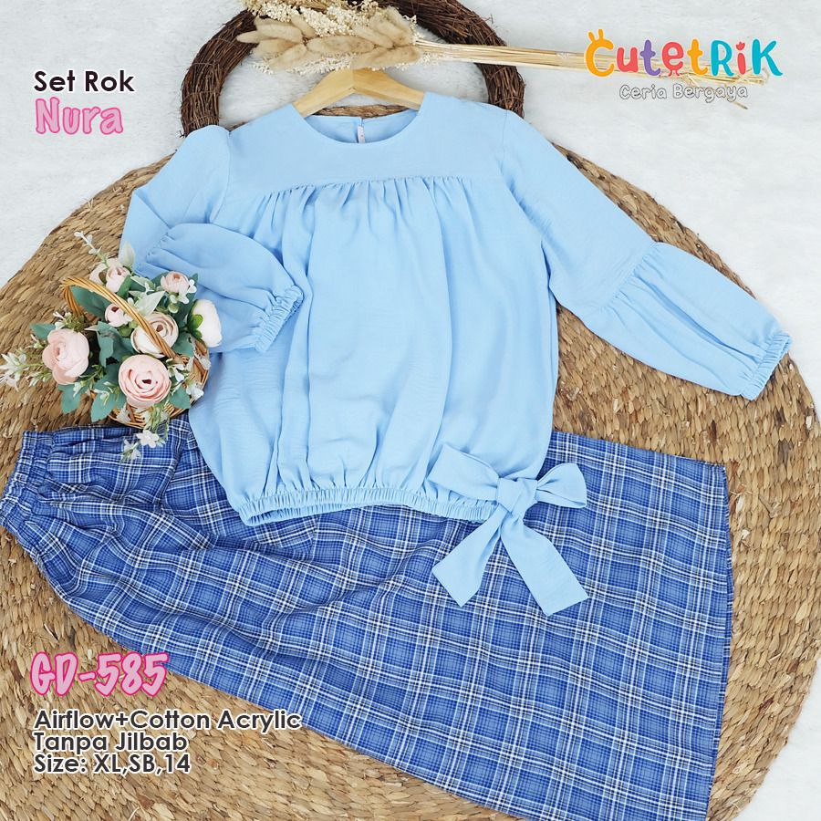 Pakaian Anak Set Rok Nura Cutetrik GD-585