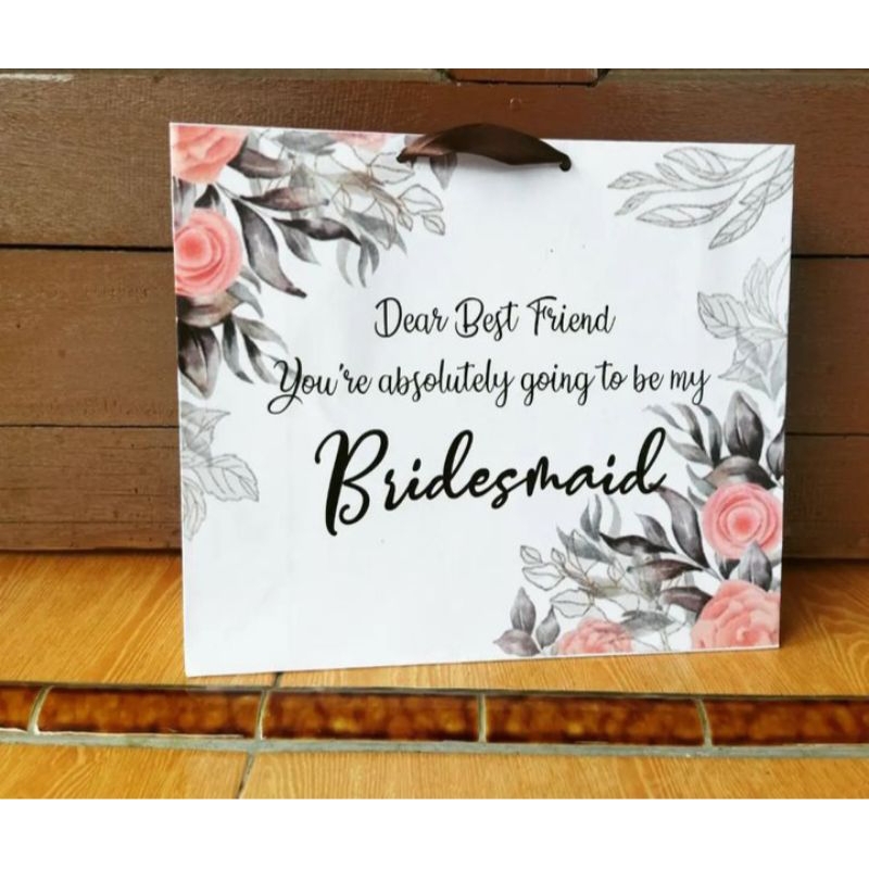 

[70] READY STOK. PAPERBAG BRIDESMAID KRAFT UKURAN 30*10*25