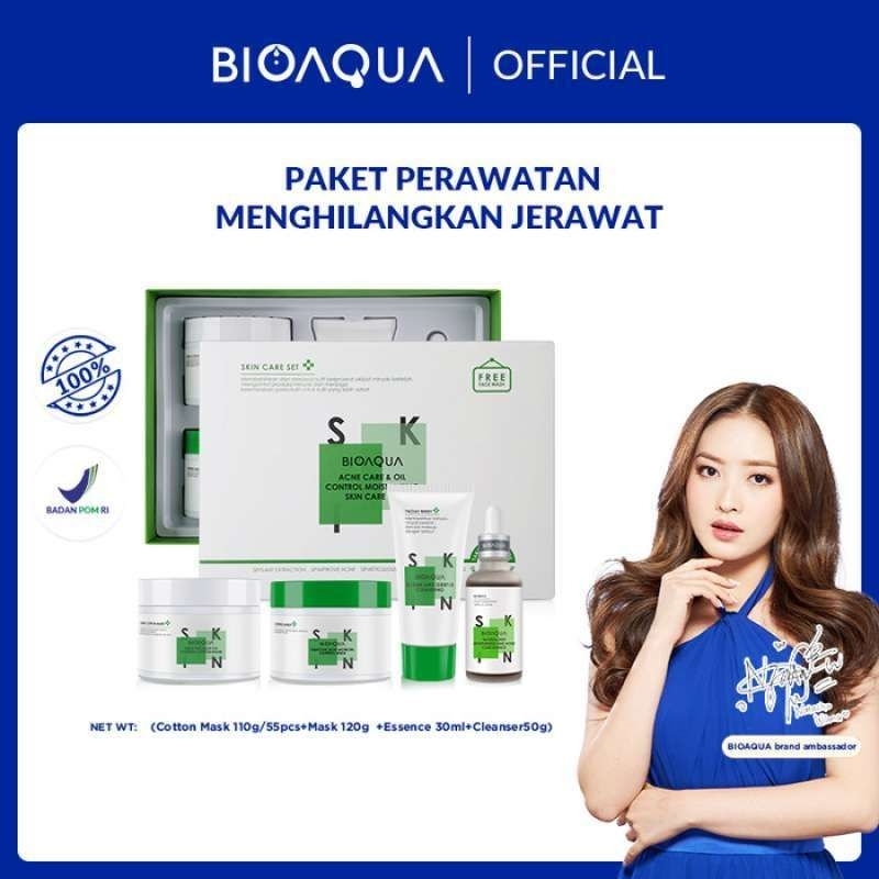 BIOAQUA Anti-Acne Oil Control Moisturizing Skin Care Set