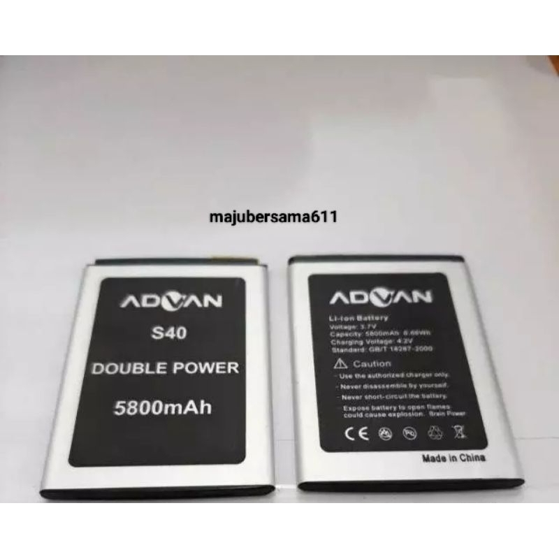 Baterai Advan S40 | Baterai Advan original