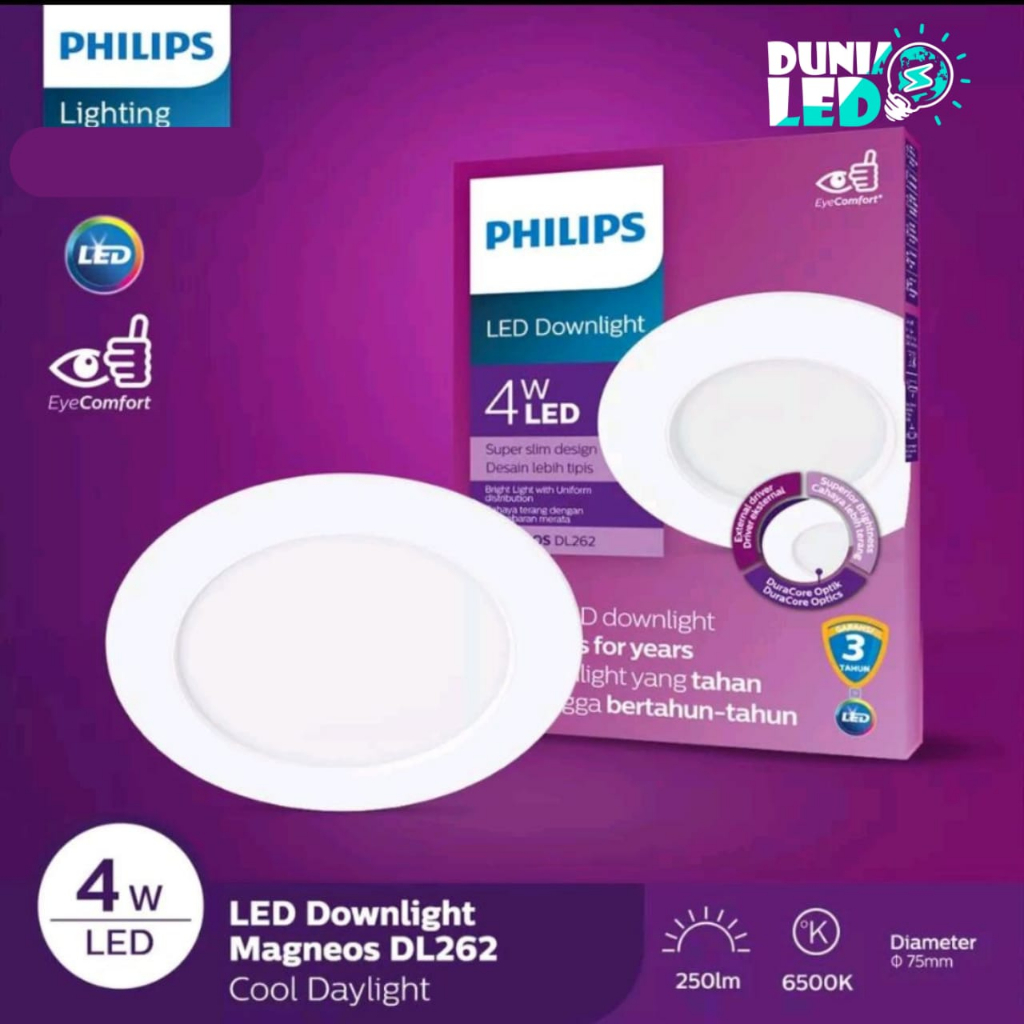 Philips Magneos LED Downlight DL262 4W 6500K