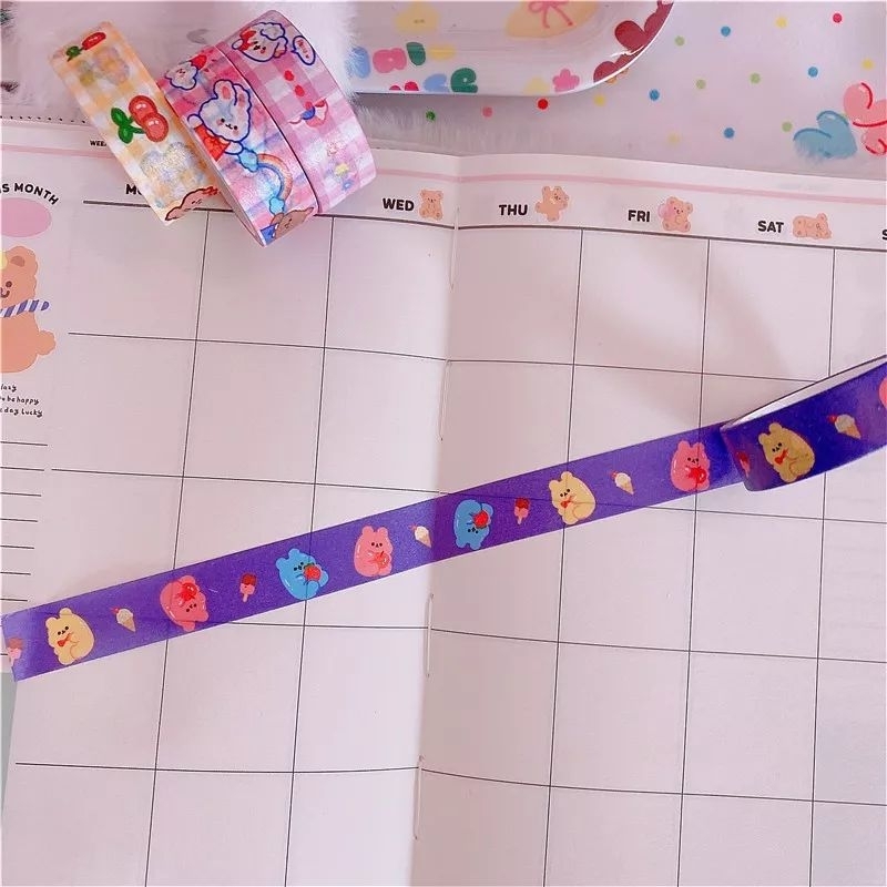 

Washi Tape Journal Aesthetic Karakter | Sticker Jurnal Selotip