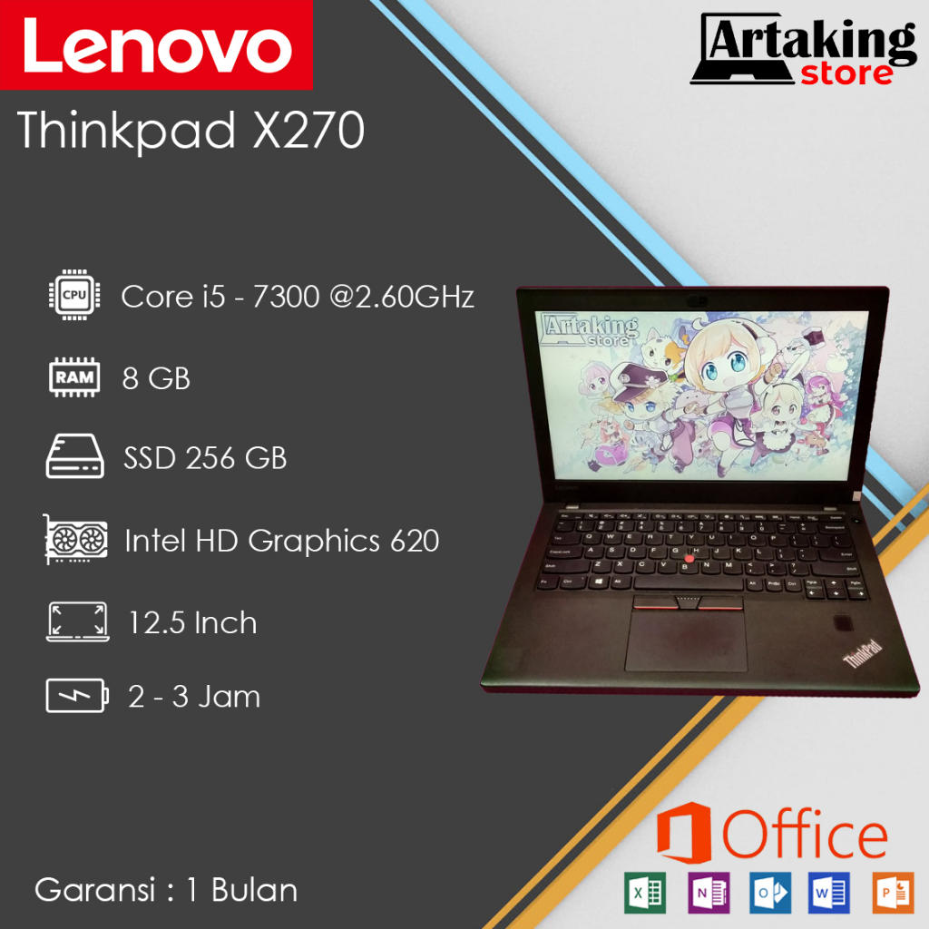 Lenovo Thinkpad X270 i5 gen 7 th