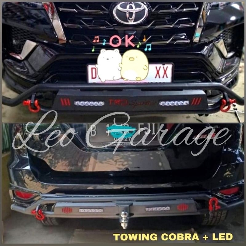 TOWING BAR COBRA BUMPER DEPAN COBRA MOBIL PALANG MOBIL PENAHAN PELINDUNG BERAT BESI MODEL MIRIP SEVE