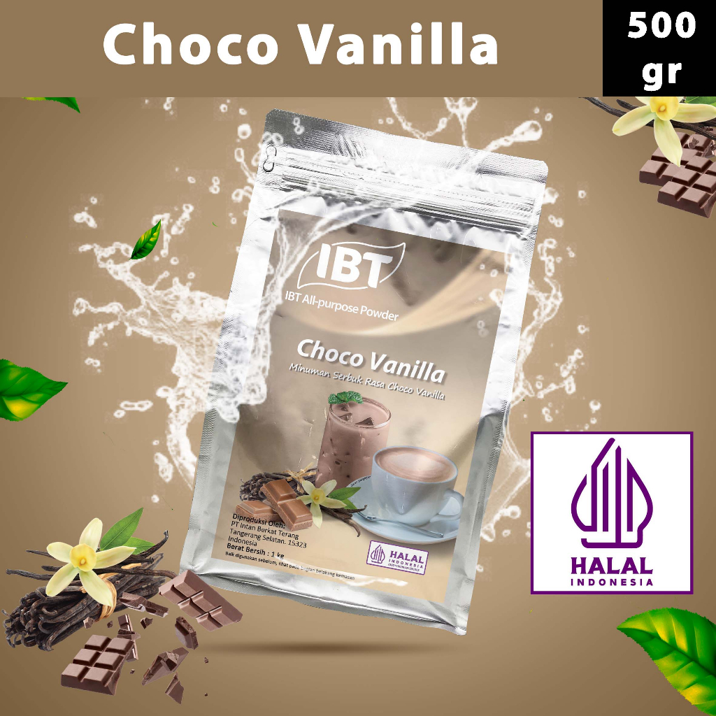 

Bahan Minuman Bubuk Rasa Choco Vanilla IBT Drink Powder 500gr