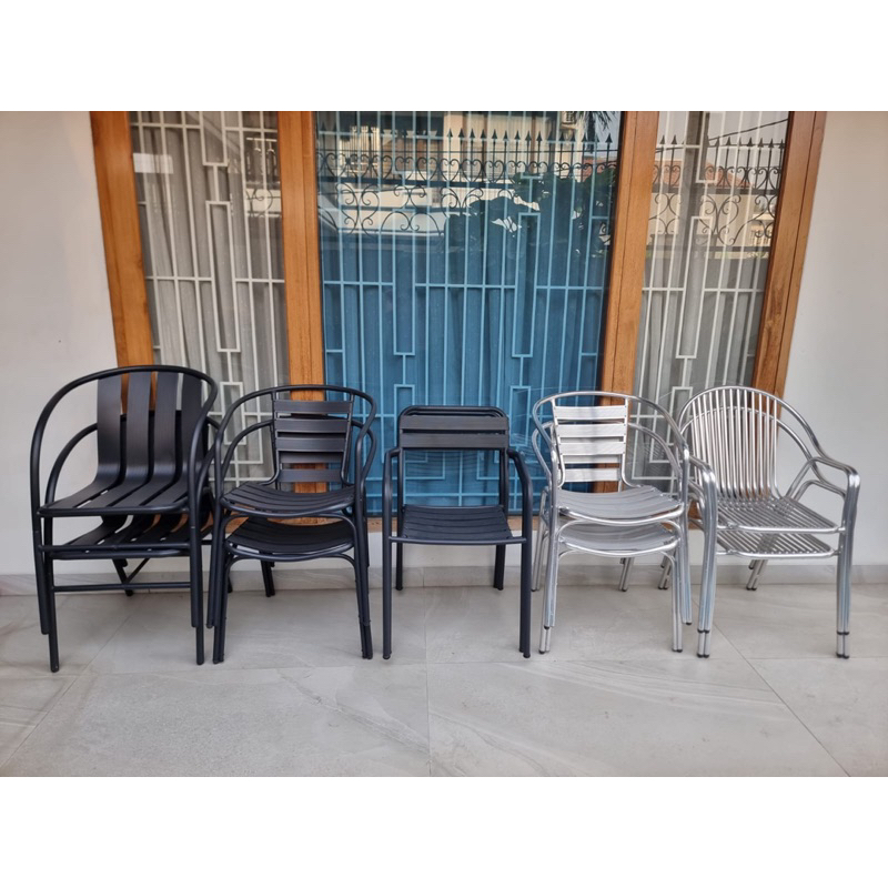 KURSI/BANGKU BESI TOP STAR KURSI KERANG BINA KARYA ANTI KARAT KURSI TUNGGU KANTOR KURSI CAFE KURSI S