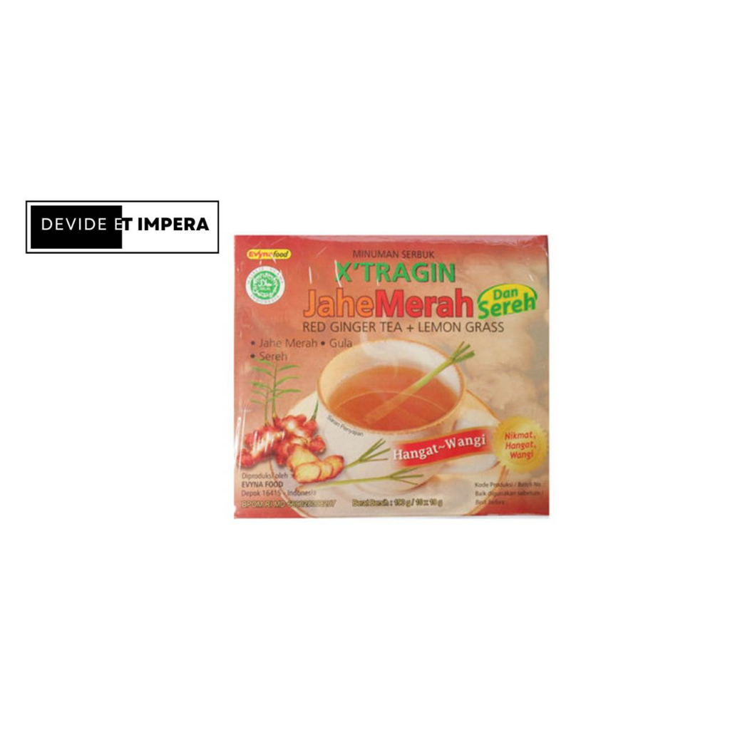 

XTRAGIN jahe merah plus sereh 1 sachet / x tragin minuman herbal