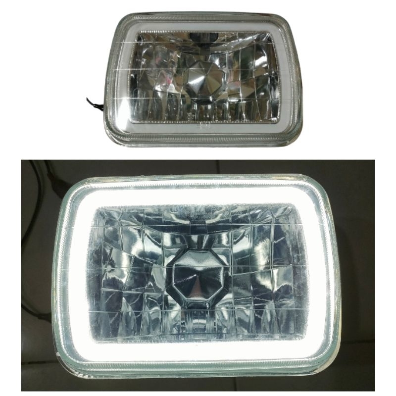 Lampu head Lamp LED persegi kotak 7in universal kijang 4k L300 carry ST100 Taft GT Feroza Colt