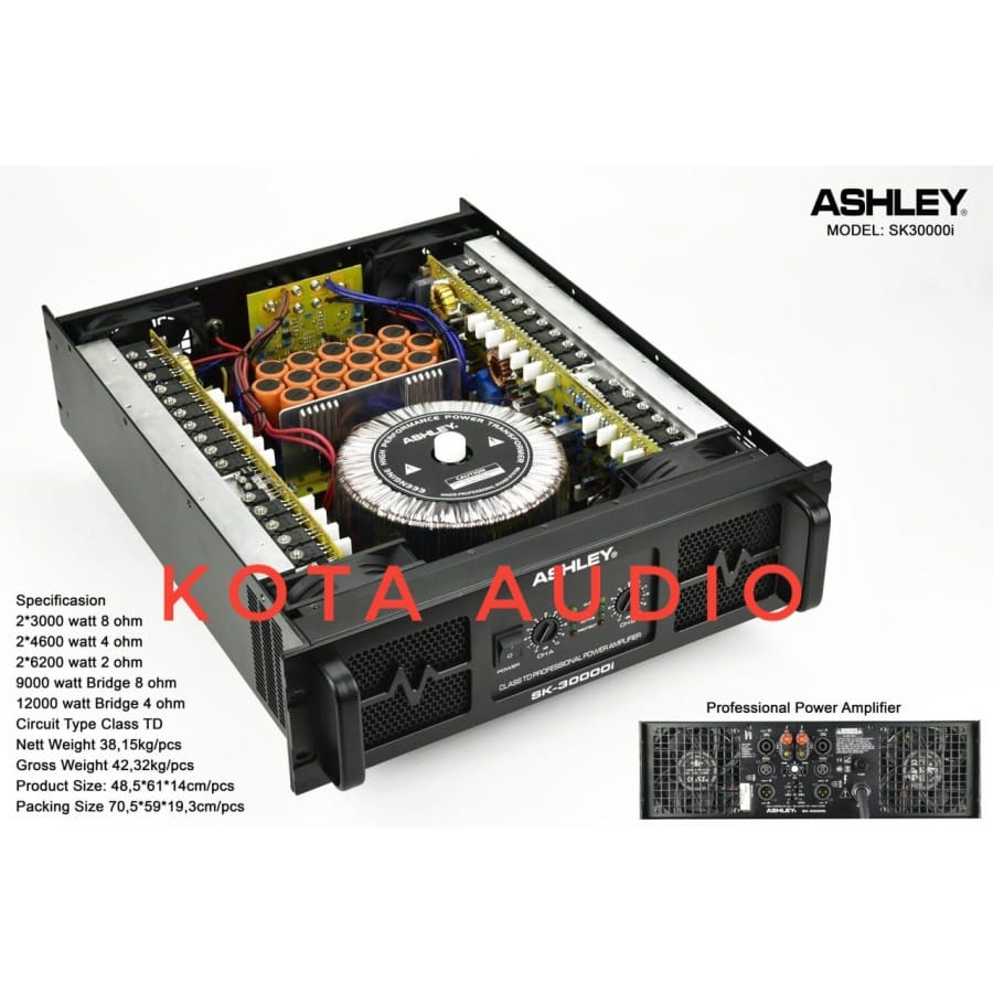 POWER AMPLIFIER ASHLEY SK30000i / ASHLEY SK 300000i ORIGINAL
