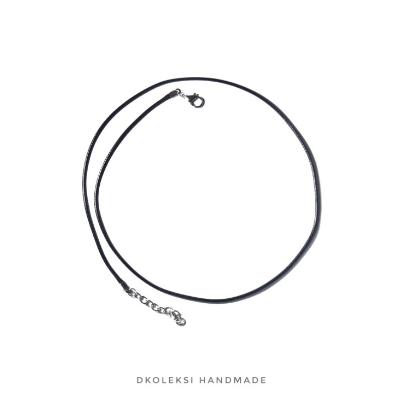 Kalung Tali Hitam Polos Untuk Pria Wanita