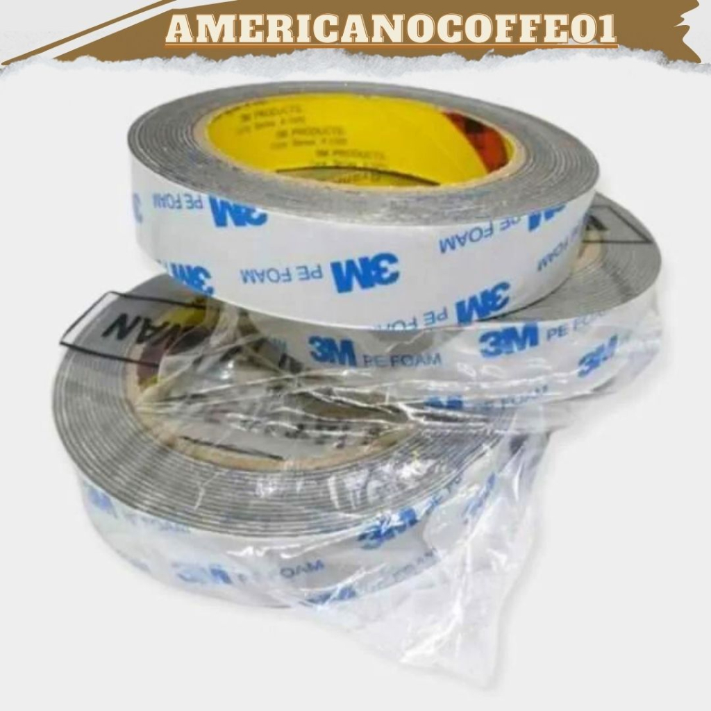 

TERMURAH|BEST SELLER|DOUBLE TAPE 3M|Double Tape 3M PE Foam Perekat Solasi DoubleTape