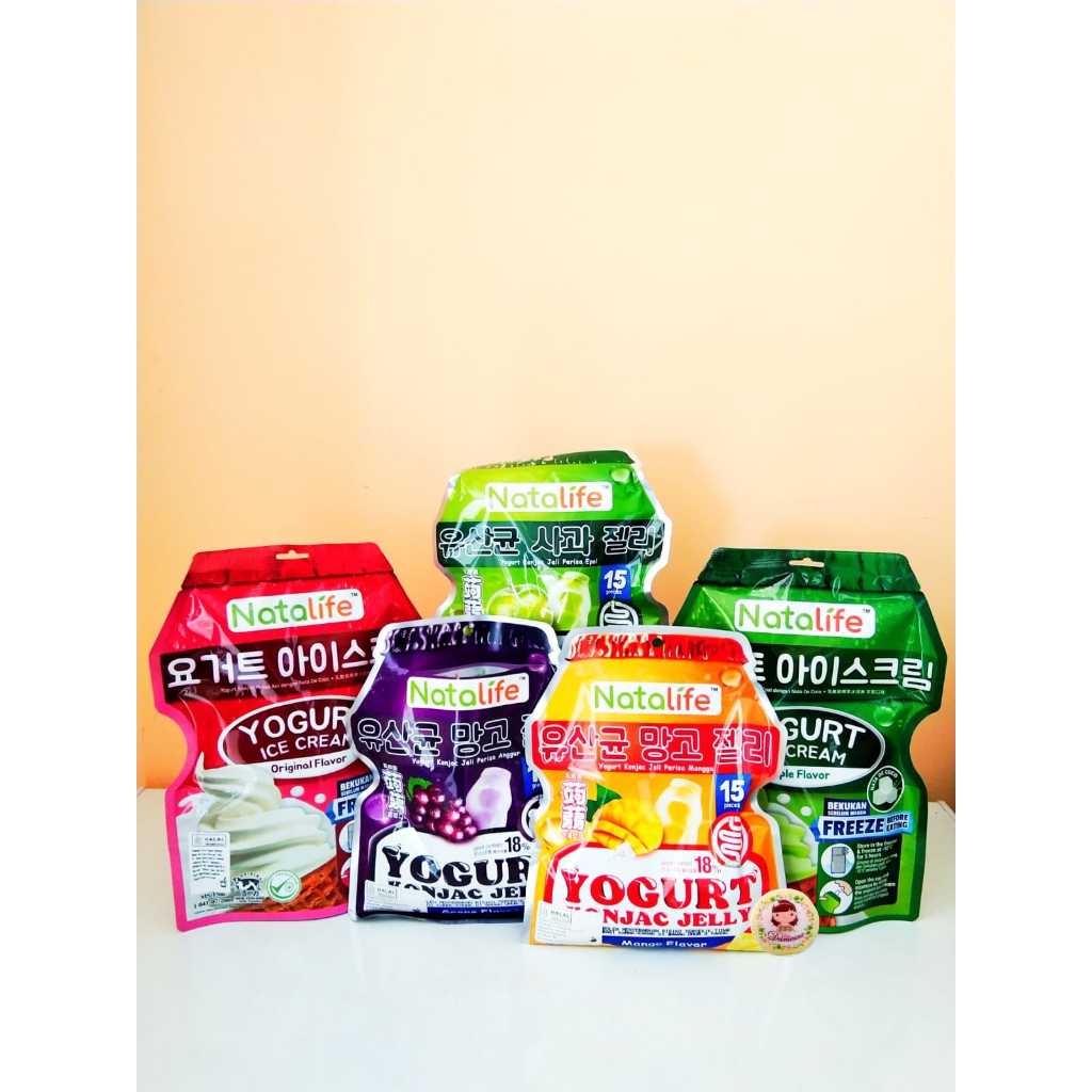 

.Jelly import | Natalife Yogurt Konjac Jelly 300gr Jelly Yogurt Perisa Buah Halal BPOM (scp)