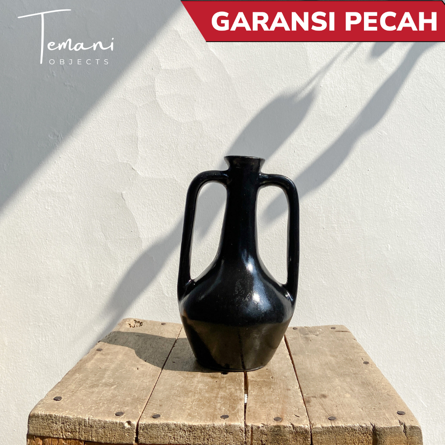 Temani Objects - Vas Bunga Kay / Vas Hitam Dekorasi Rumah/ Nordic Vas/ Hiasan rumah / Vas Aesthetic