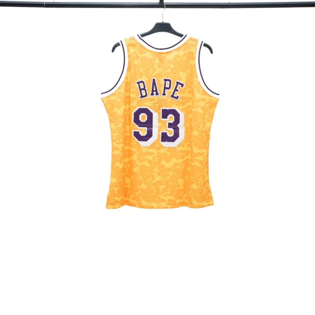 BAPE ORANGE LAKERS JERSEY