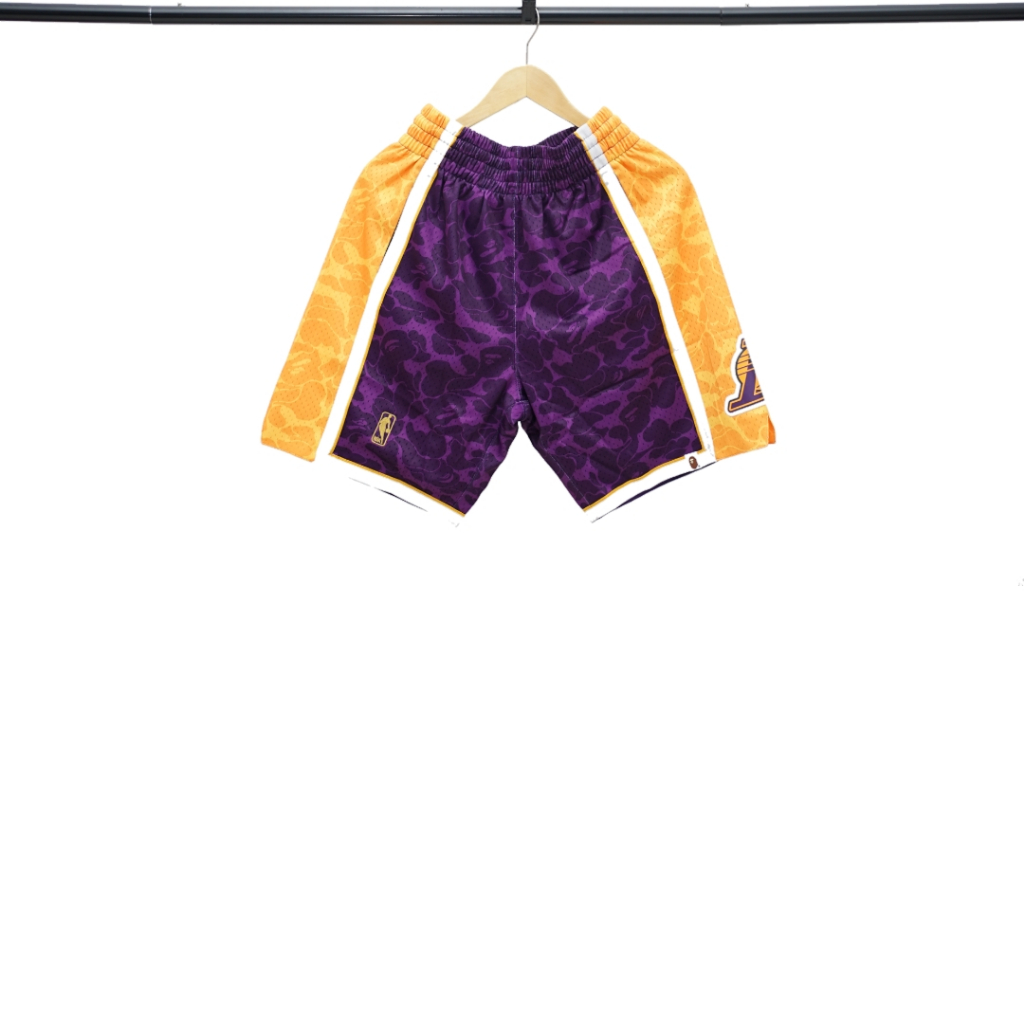 BAPE PURPLE LAKERS SHORT