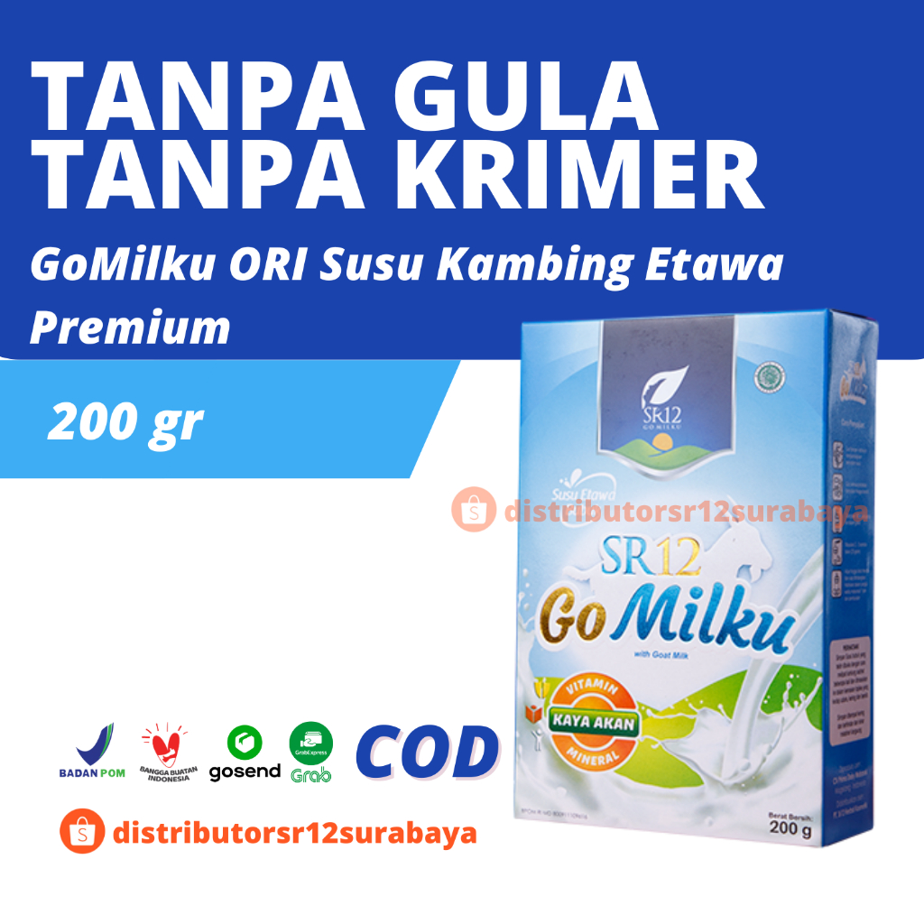 

Gomilku Original 200gr SR12 Go Milku Ori Vanilla Susu Kambing Etawa Bubuk Jaga Kekebalan Tubuh