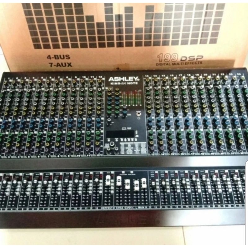 MIXER ASHLEY KING 24 NOTE ORIGINAL 24 CHANNEL INTERFACE USB BLUETOOTH