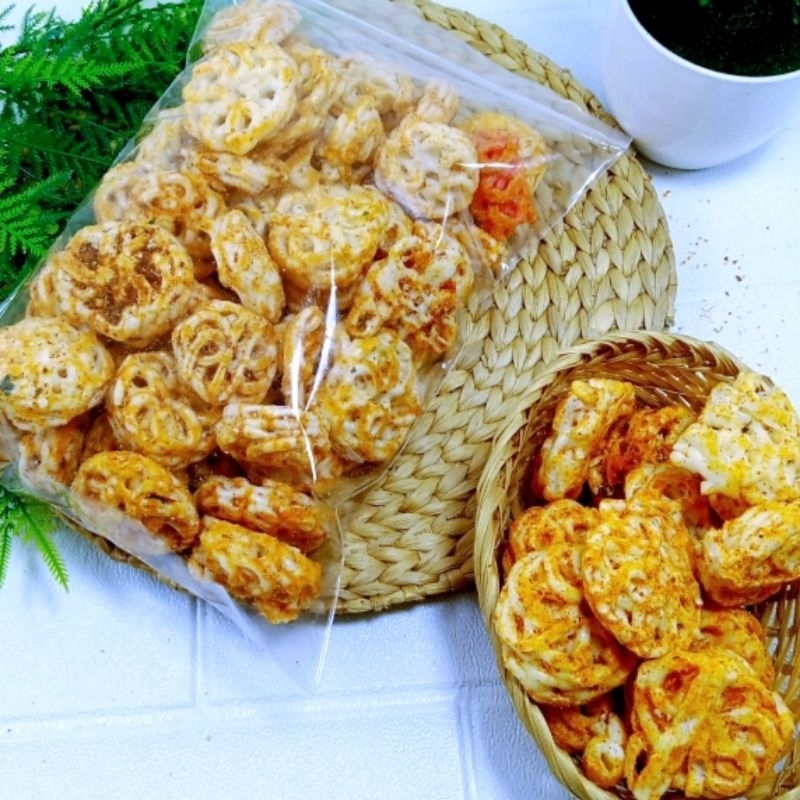 

KERUPUK SEBLAK MAWAR RAFAEL PEDAS GURIH ENAK RENYAH HALAL