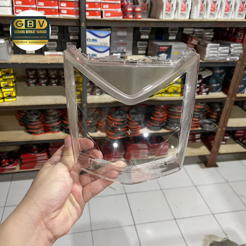 Mika kaca lampu depan motor beat fi