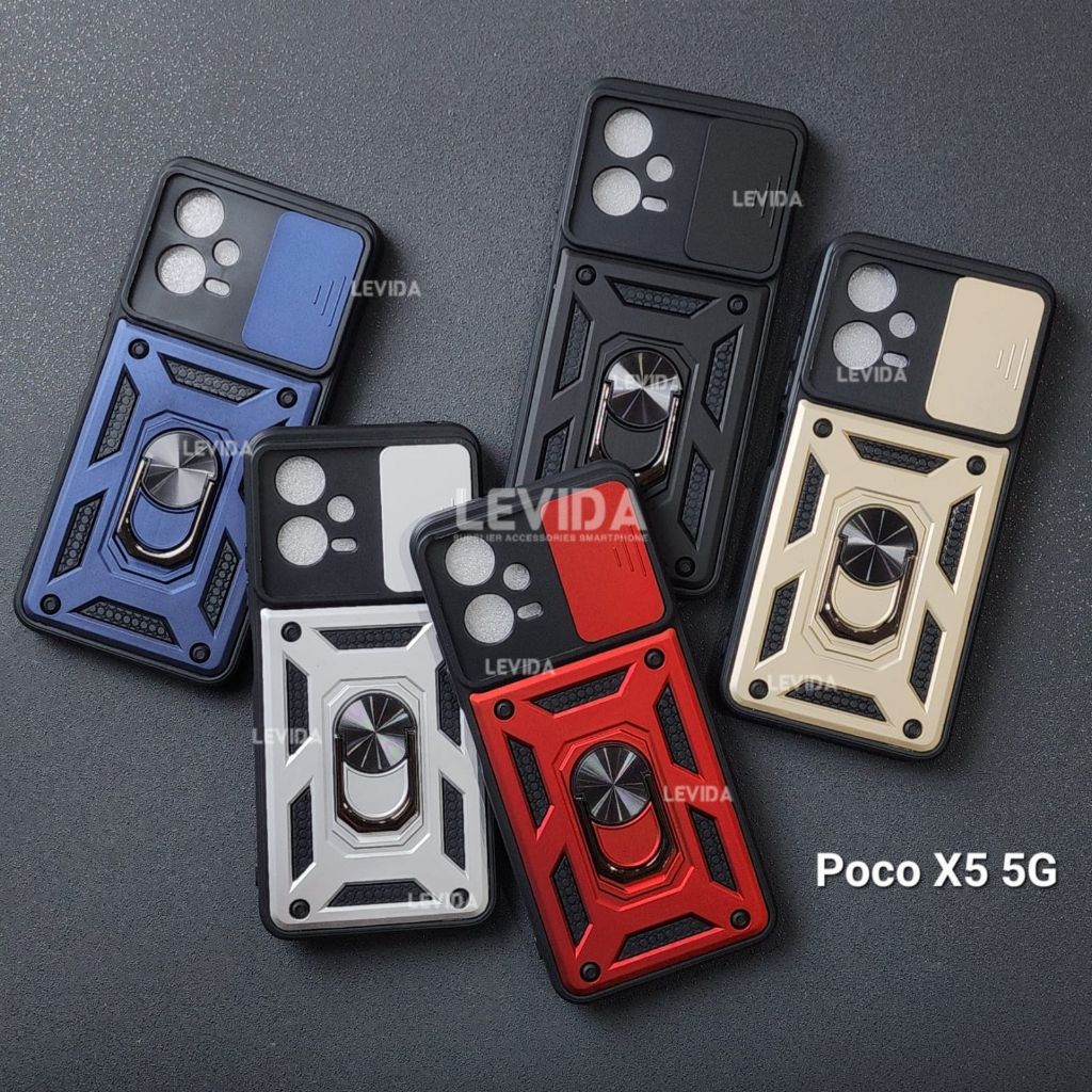 Case For Poco X5 5g Poco X3 GT Poco X3 Nfc Poco X3 Pro Case Robot slide Protect Kamera Case Poco X5 